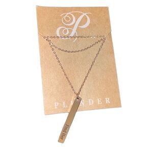 Plunder Jewelry Find Her Rose Gold Necklace New
